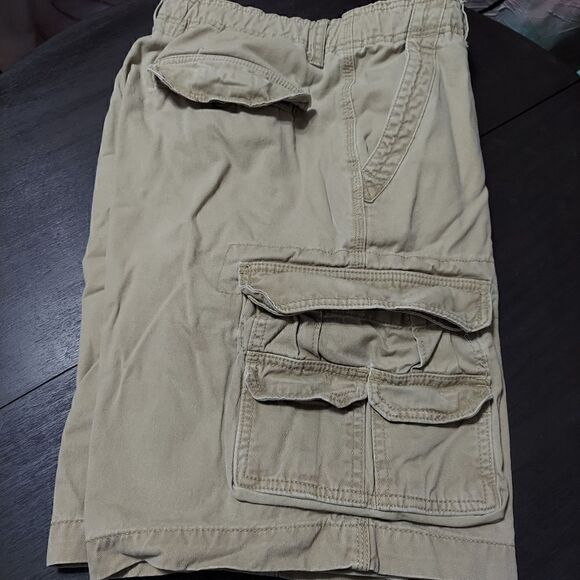 Faded Glory drawstring cargo shorts with 8 pockets size 32 - Picture 4 of 6